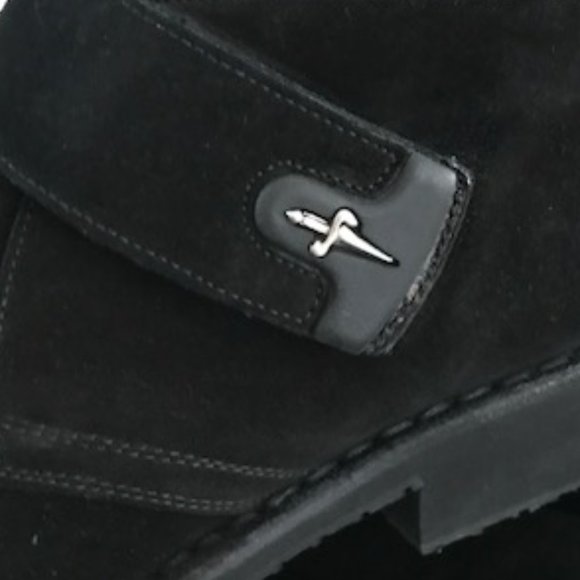 Cesare Paciotti Suede Black Shoes from Milan Italy Size 12 main image 4